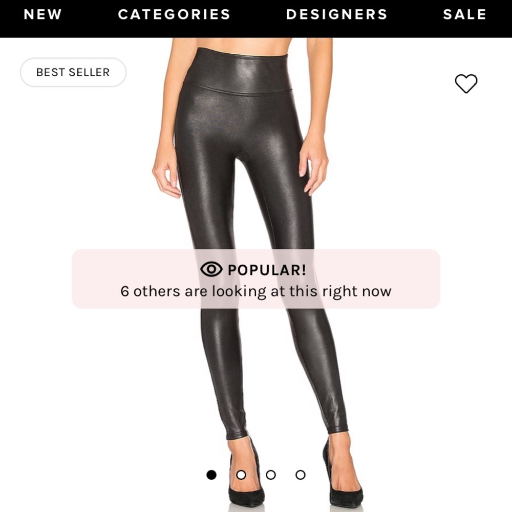 Spanx faux leather leggings